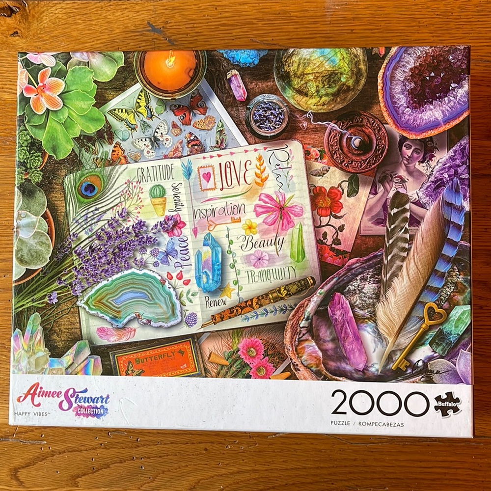 Buffalo Games 2,000 piece puzzle Aimee Stewart Happy Vibes